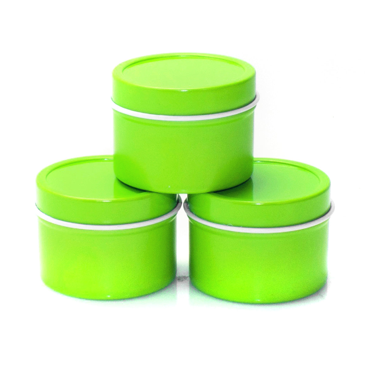 Color Deep Round Slip Cover Tin Containers