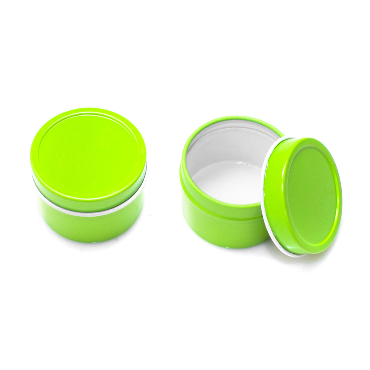 Color Deep Round Slip Cover Tin Containers