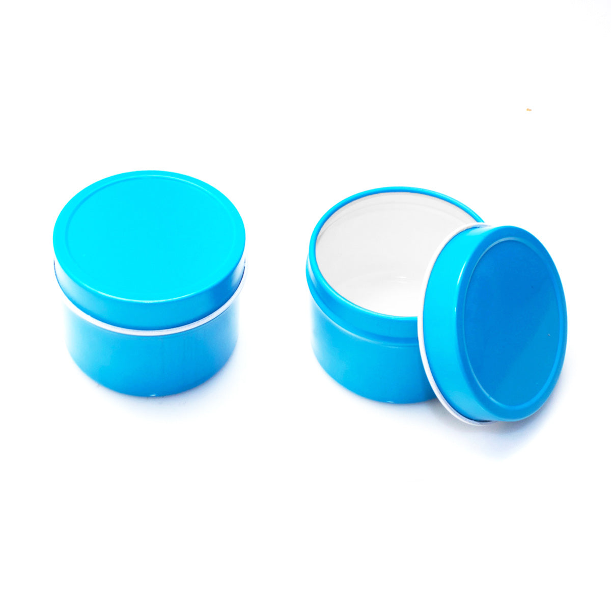 Color Deep Round Slip Cover Tin Containers